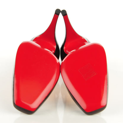 Christian Louboutin Patent Particule 100 Pumps 38 Plum 5 of 6