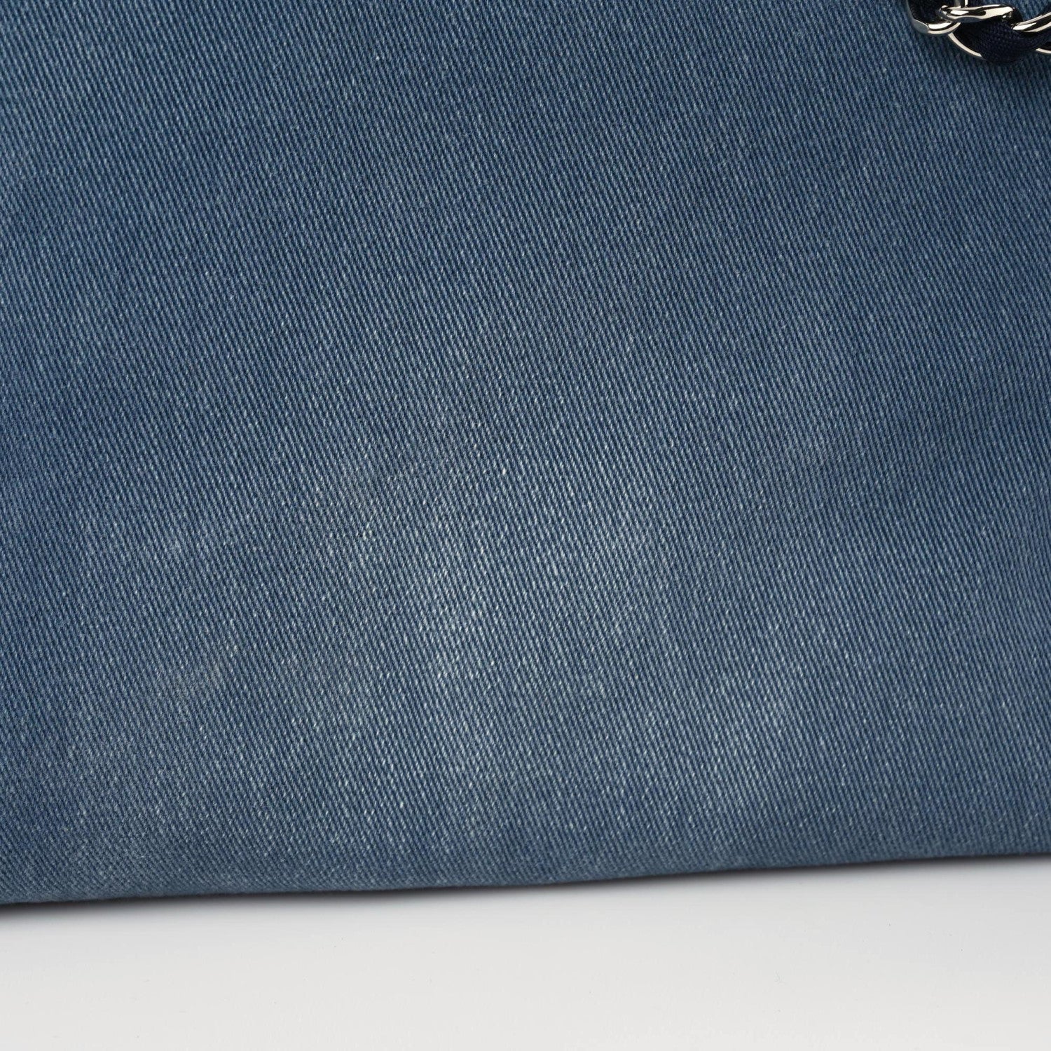 Chanel Canvas Sequin Medium Deauville Tote Navy 10 of 19
