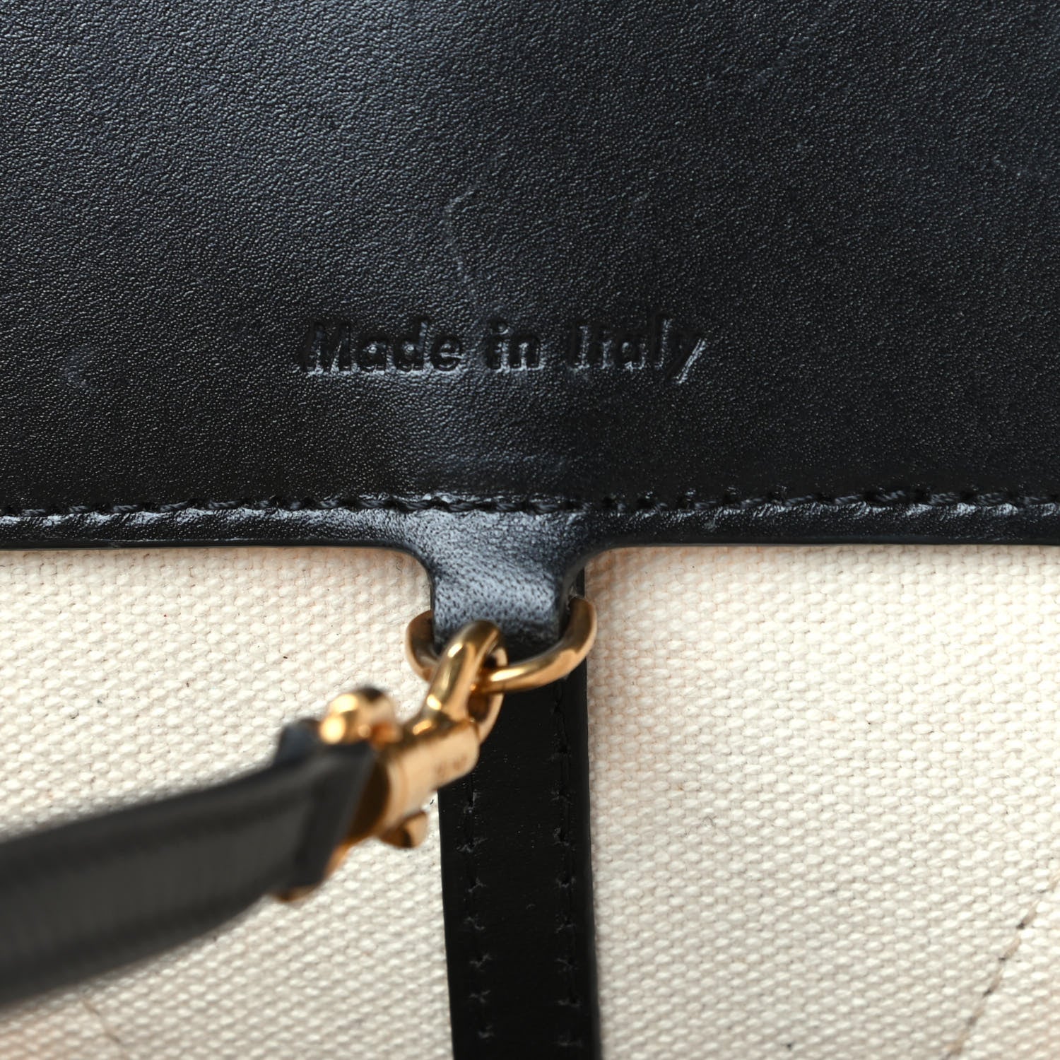 Celine Canvas Large Bucket Bag Black White 6 of 10