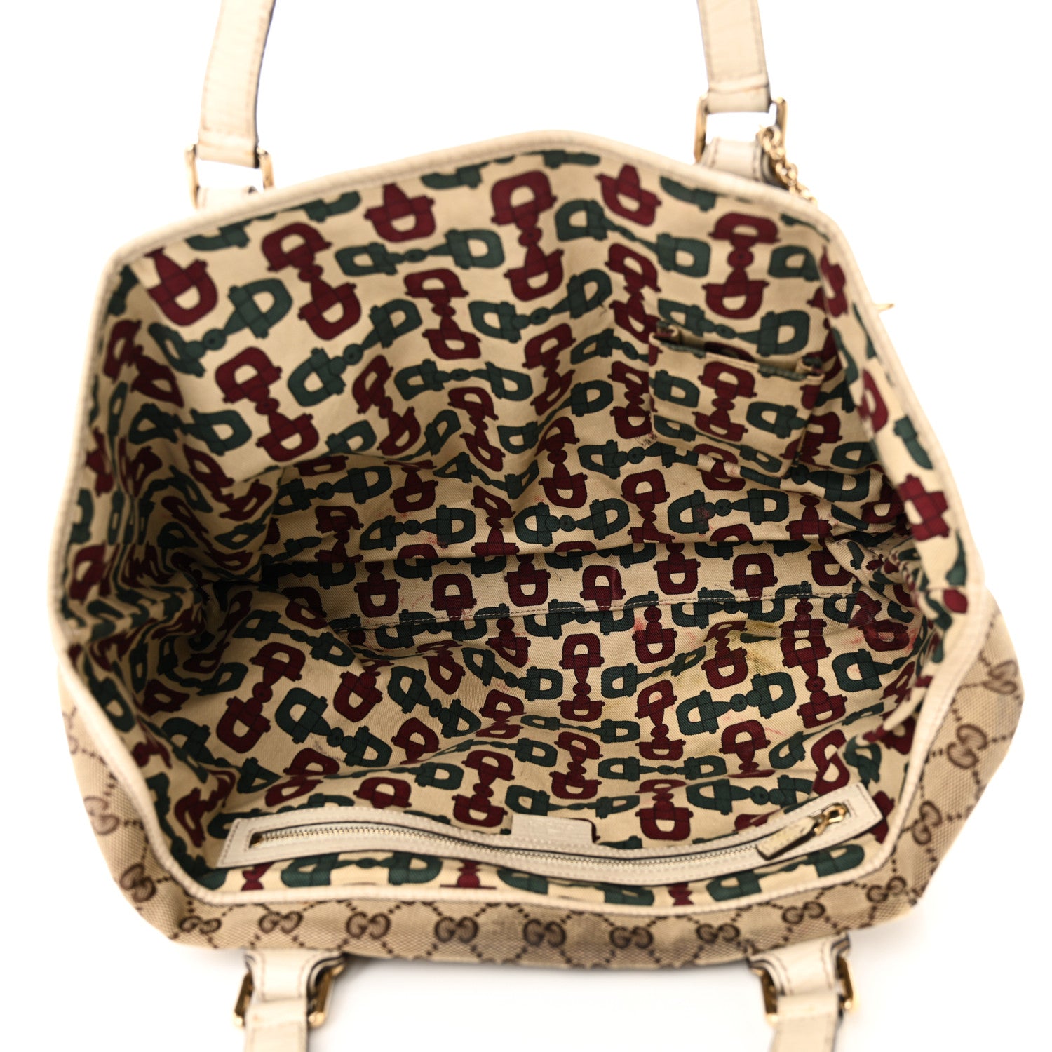 Gucci Monogram Large Jolicoeur Tote White 5 of 13