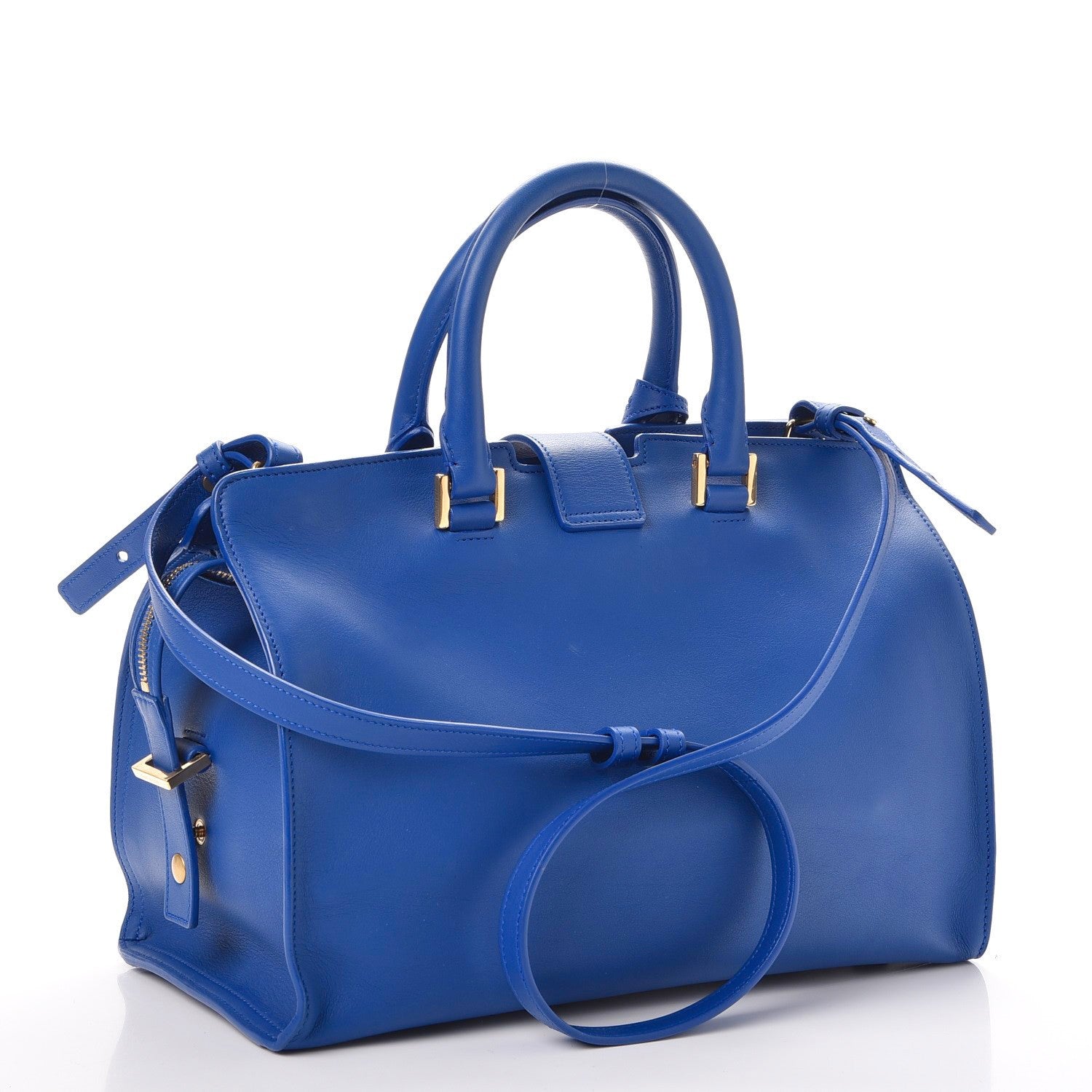 Saint Laurent Calfskin Small Classic Y Cabas Royal Blue 4 of 14