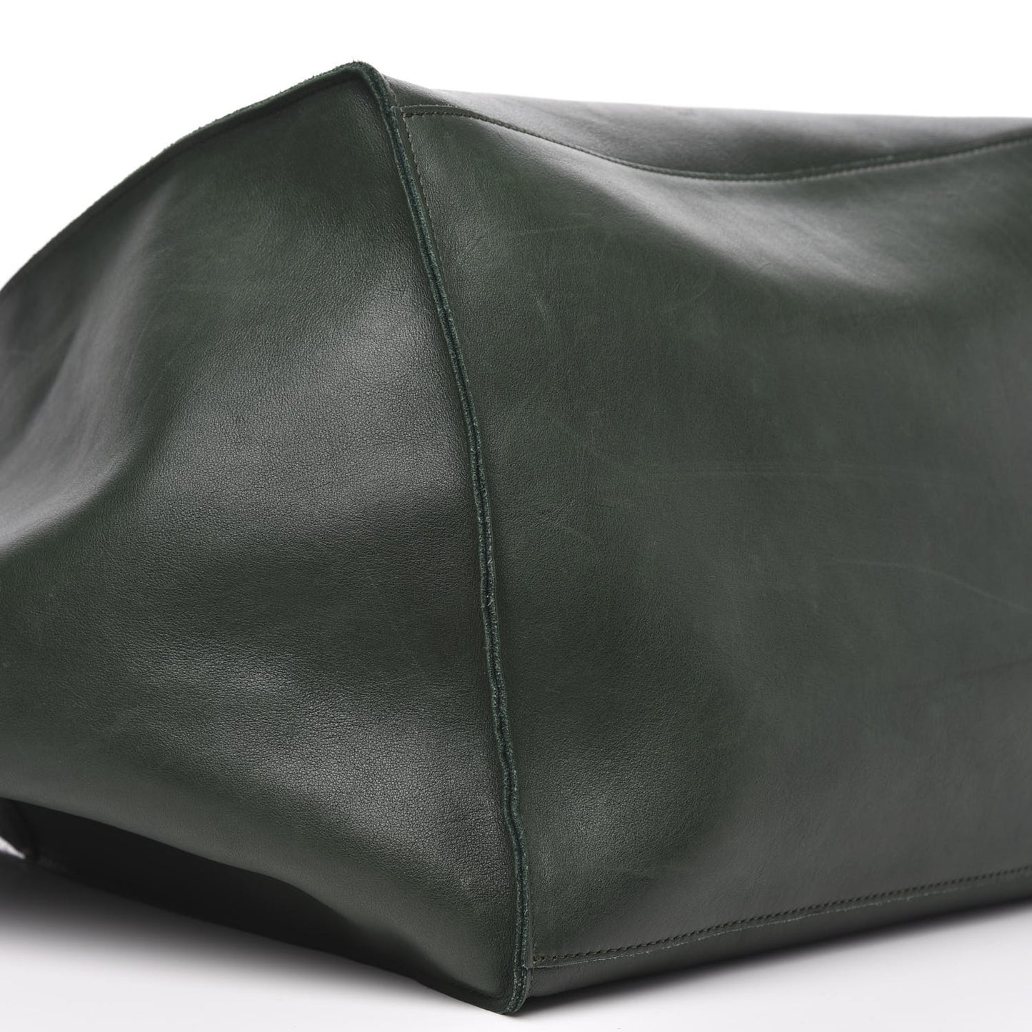 Smooth Calfskin Medium Big Bag Dark Green