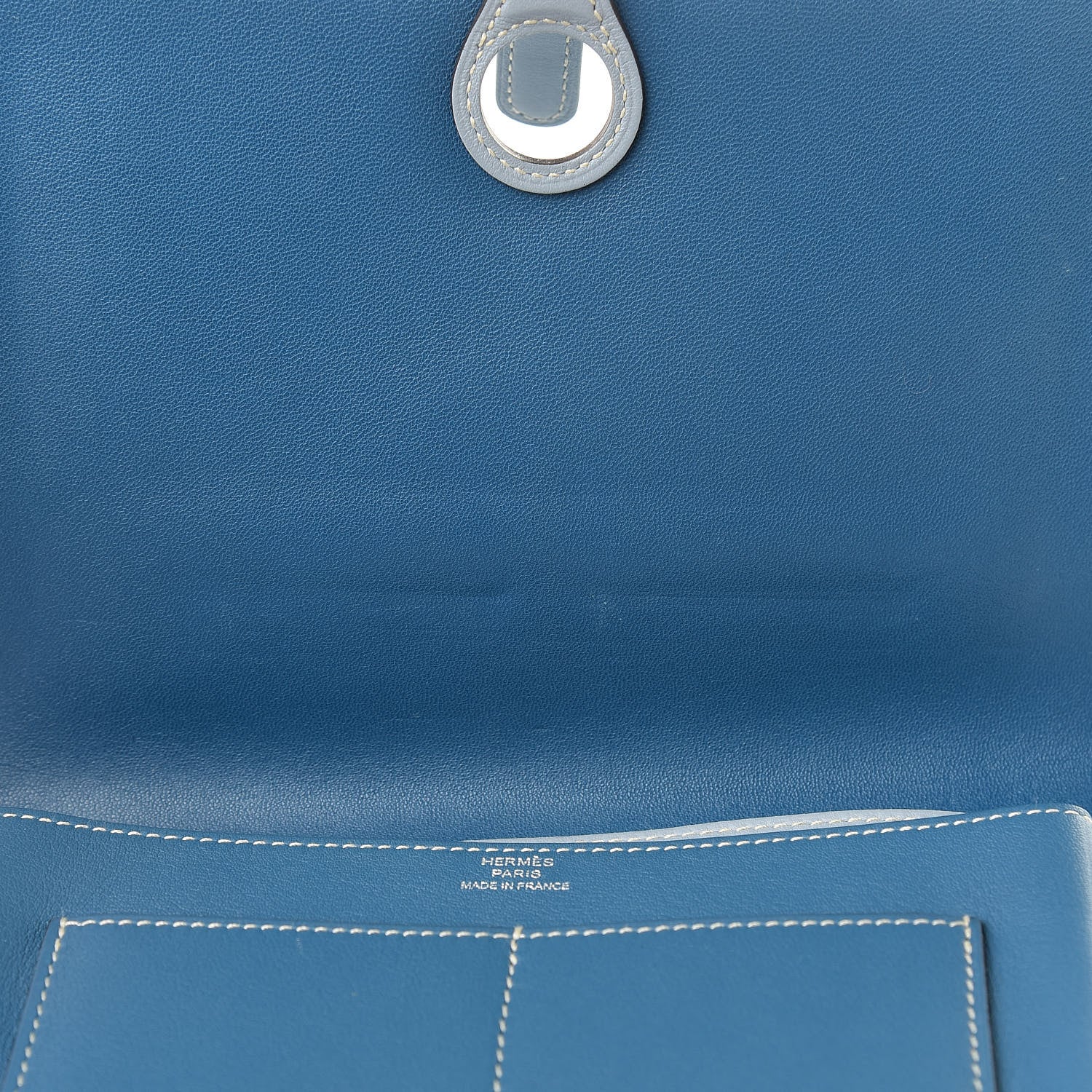 Hermes Swift Dogon Combined Wallet Bleu De Galice and Bleu Lin 11 of 14