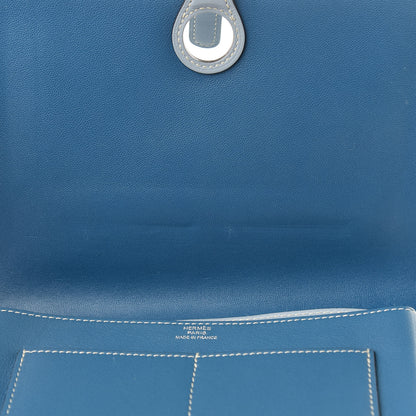 Hermes Swift Dogon Combined Wallet Bleu De Galice and Bleu Lin 11 of 14