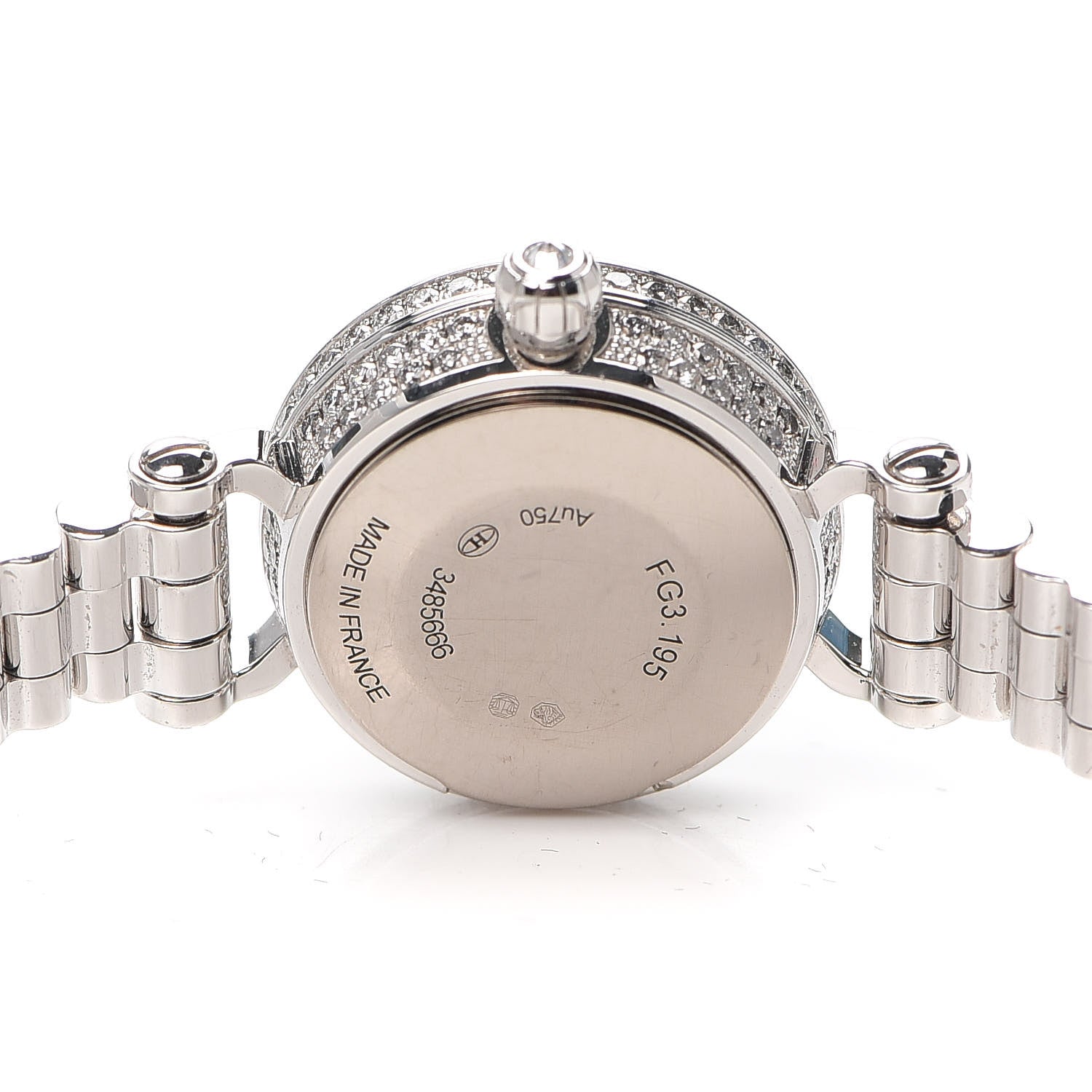 Hermes 18K White Gold Diamond 16mm Faubourg Joaillerie Quartz Watch 4 of 6