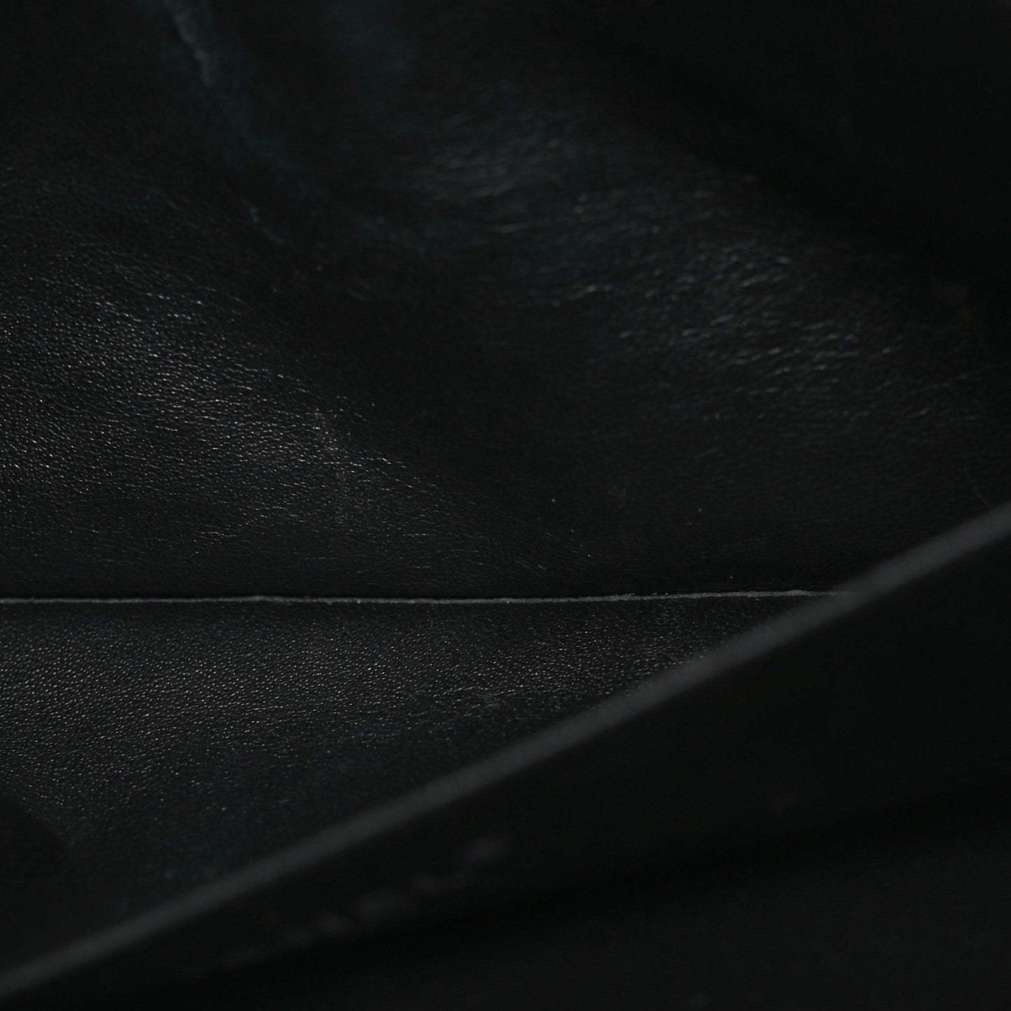 Iridescent Caviar Quilted Clutch With Chain Flap Black