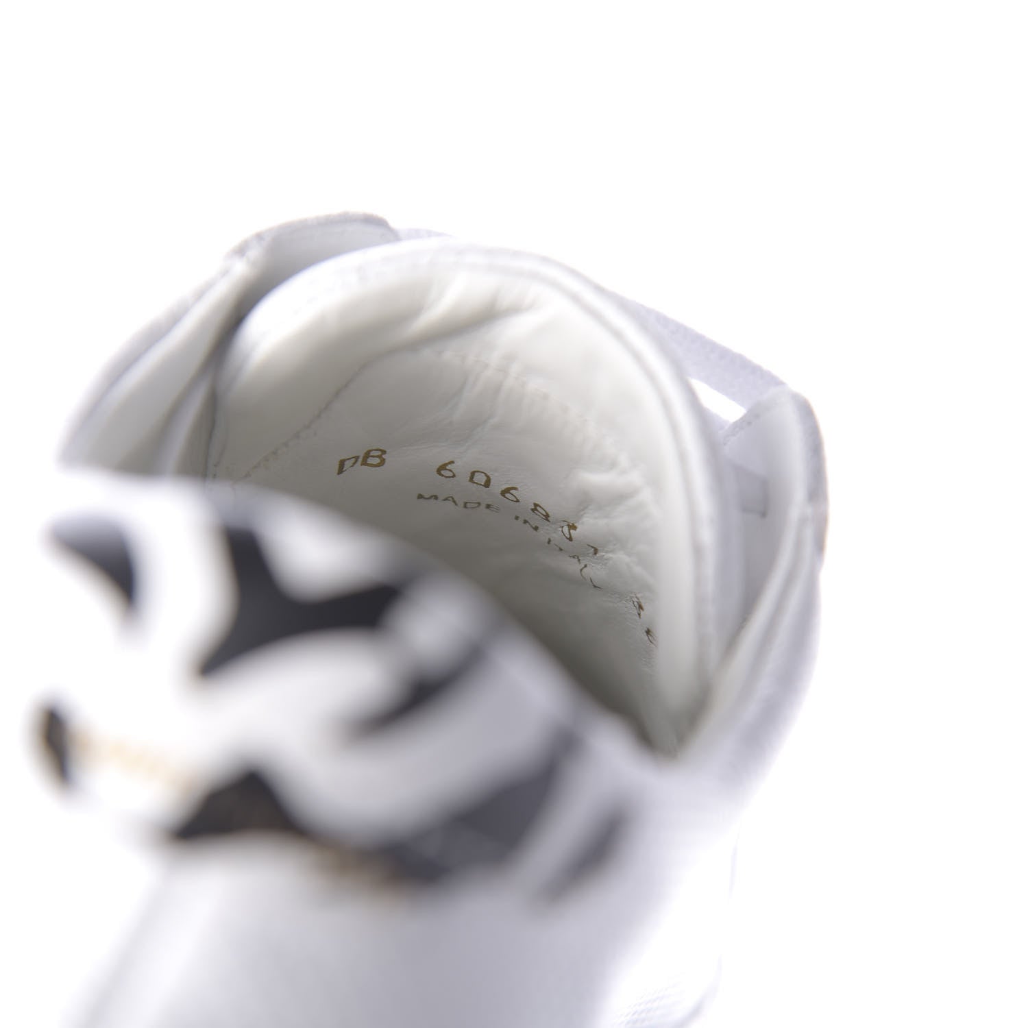 Saint Laurent Perforated Calfskin Zebra Print Andy Low Top Sneakers 38.5 White 10 of 11