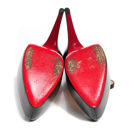 Christian Louboutin Kid Lady Daf 160 Pumps 40 Black 5 of 6