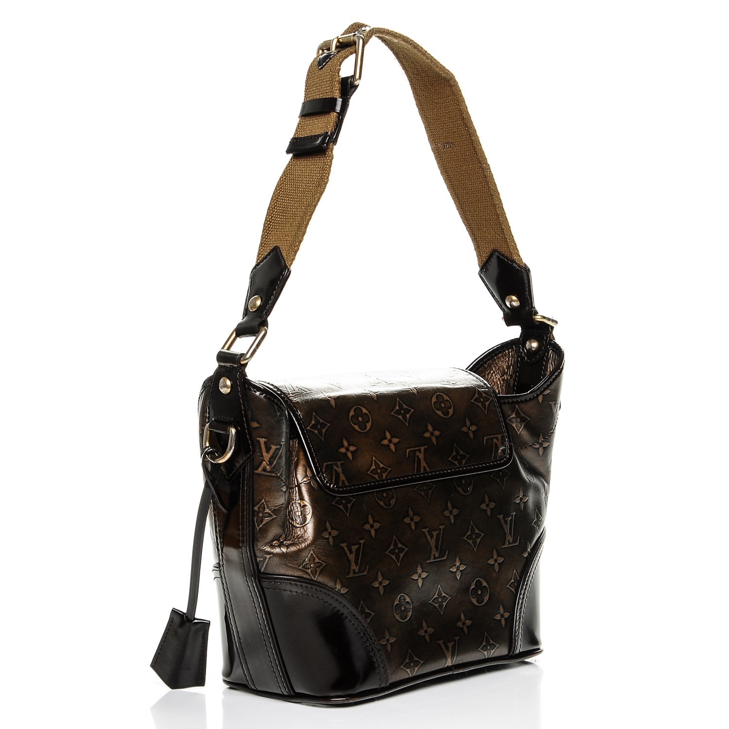 Louis Vuitton Monogram Embossed Sergent PM Bronze 3 of 7