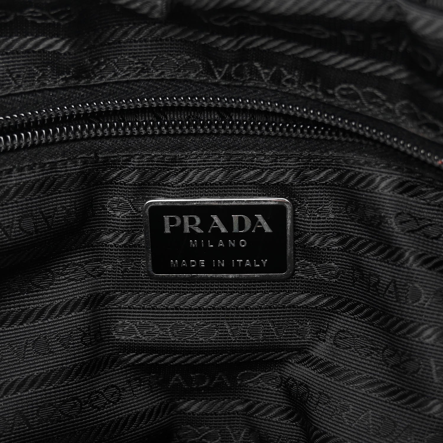 Prada Tessuto Nylon Sport Semitracolla Shoulder Bag Black 6 of 9