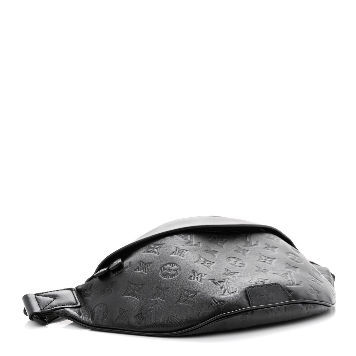 Louis Vuitton Calfskin Monogram Shadow Discovery Bumbag Black 4 of 9