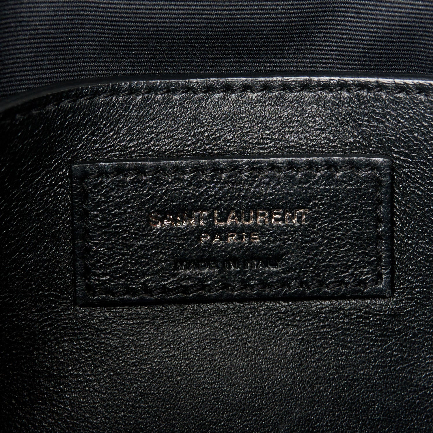 Saint Laurent Crinkled Calfskin Matelasse Monogram Baby Niki Chain Satchel Black 6 of 11