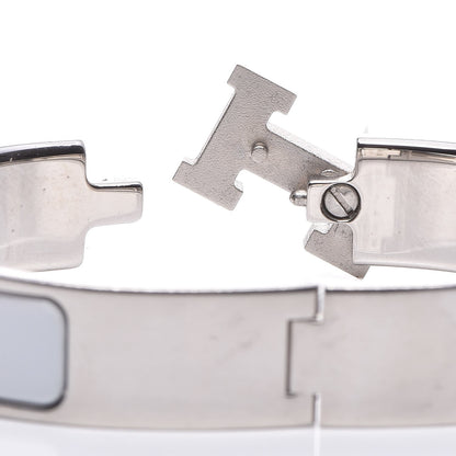 Hermes Enamel Narrow Clic Clac H Bracelet PM White 4 of 6