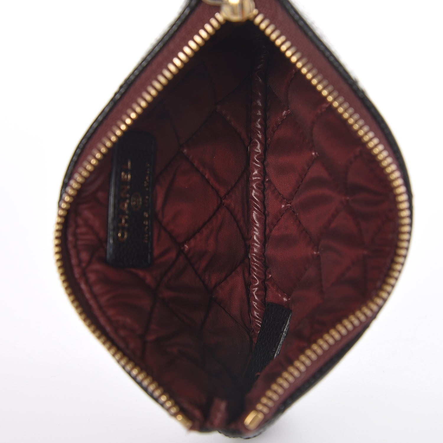Chanel Caviar Quilted Small Cosmetic Case Black 5 of 7