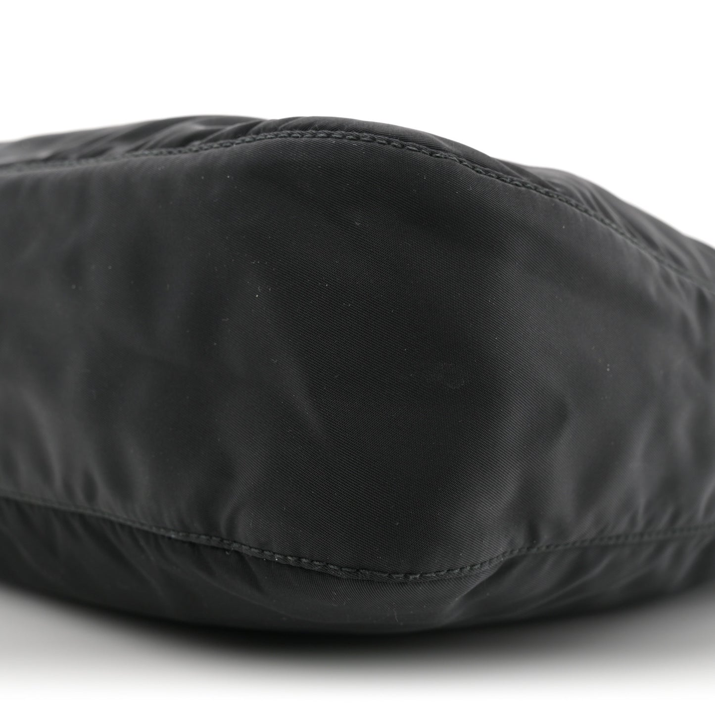 Re-Nylon Vela Saffiano Pocket Double Zip Messenger Bag Black