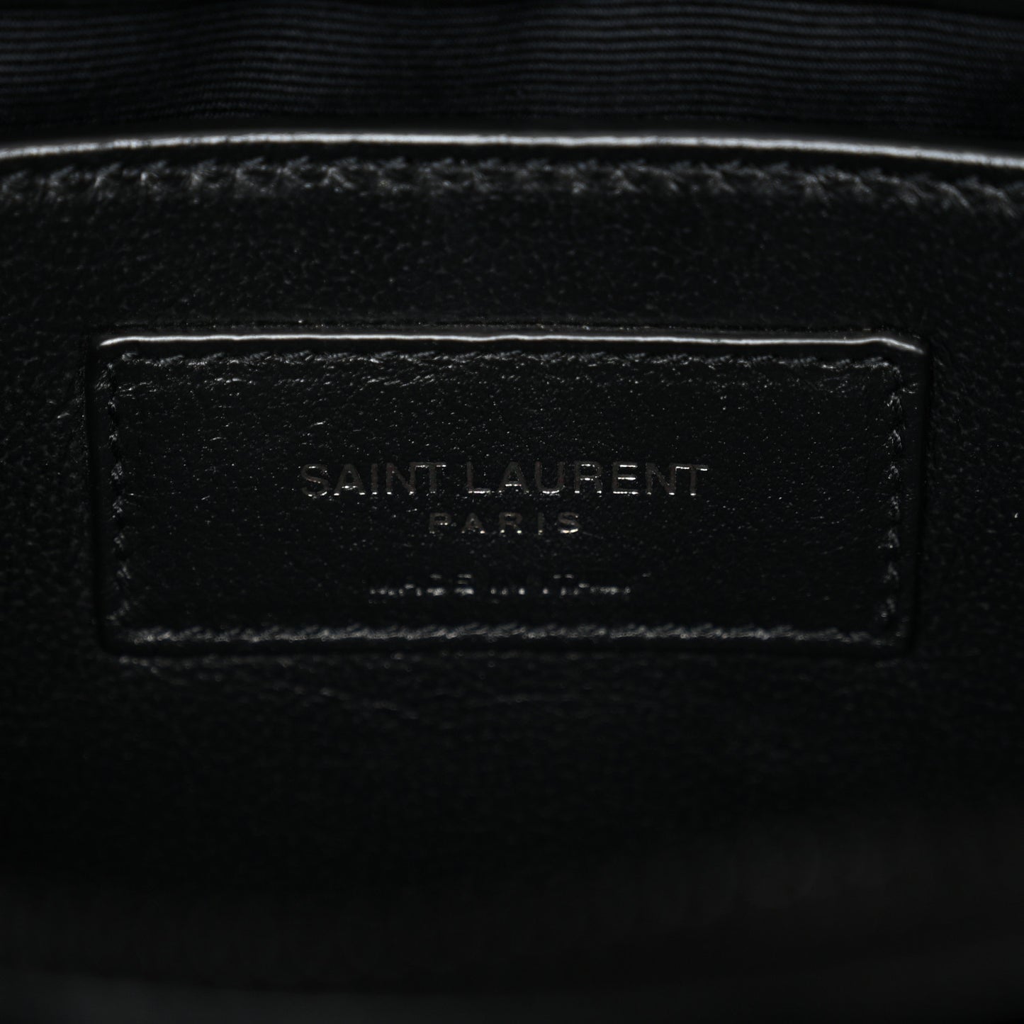 Calfskin Y Quilted Monogram Monochrome Small Loulou Chain Satchel Black Black