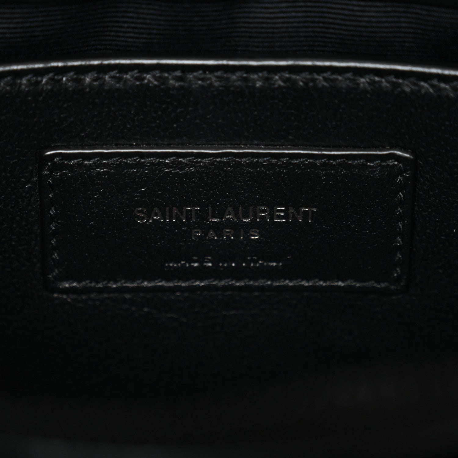Saint Laurent Calfskin Y Quilted Monogram Monochrome Small Loulou Chain Satchel Black Black 6 of 10