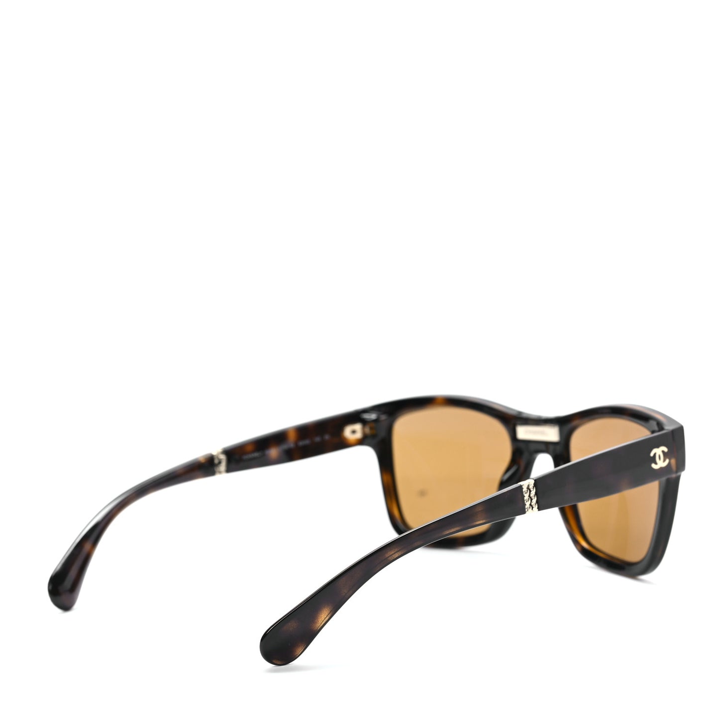 Nylon Metal Square Folding Sunglasses 6053 Tortoise