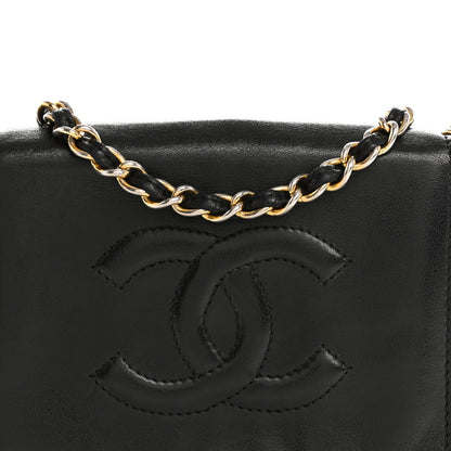Chanel Lambskin CC Single Flap Black 9 of 15