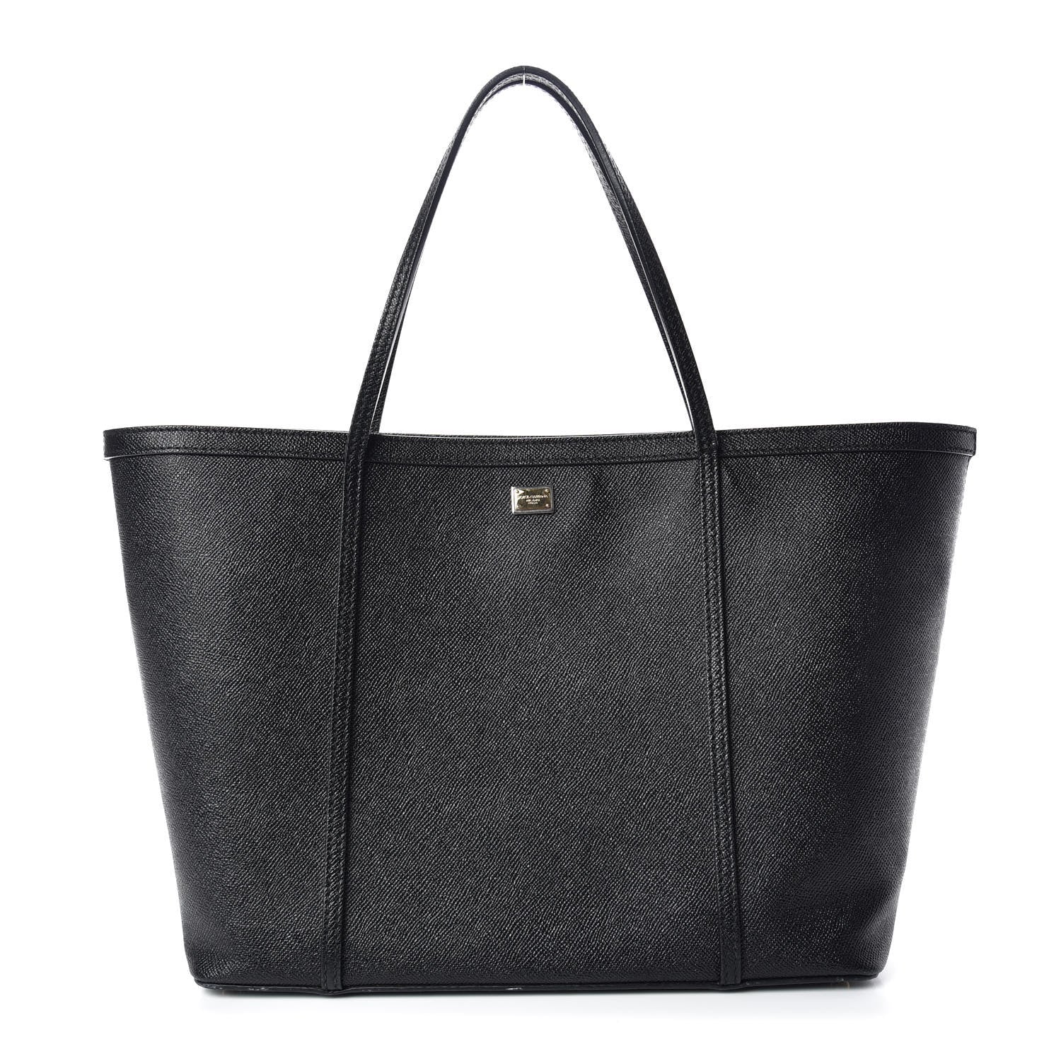 Dolce & Gabbana Dauphine Stampa Shopping Tote Black 1 of 12