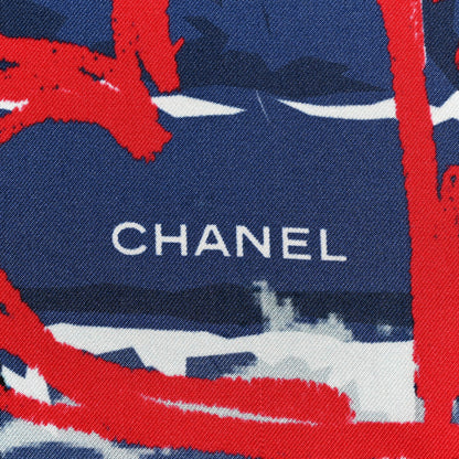 Chanel Silk Graffiti Scarf Multicolor 4 of 4