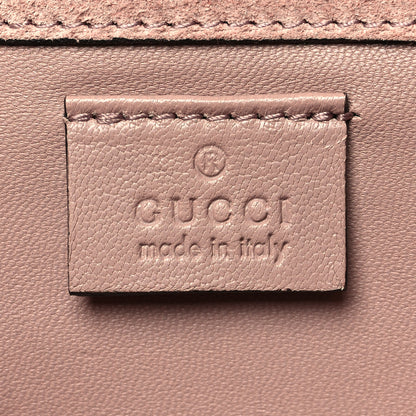 Gucci Patent Microguccissima Small Broadway Clutch Dark Cipria 6 of 9