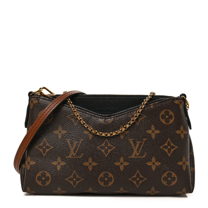 Louis Vuitton Monogram Pallas Clutch Black 1 of 8