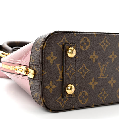 Louis Vuitton Vernis Monogram Alma BB Rose Pale Metallise 8 of 9