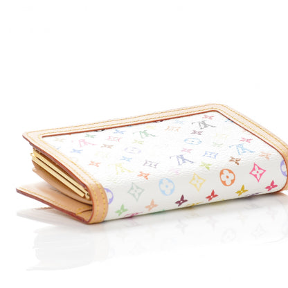 Louis Vuitton Monogram Multicolor French Purse Wallet White 4 of 6
