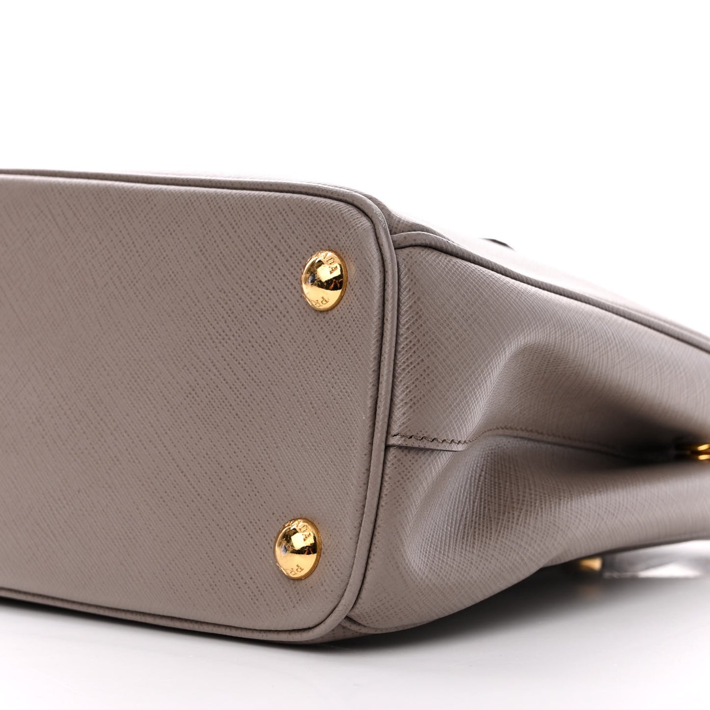 Saffiano Small Galleria Double Zip Tote Argilla