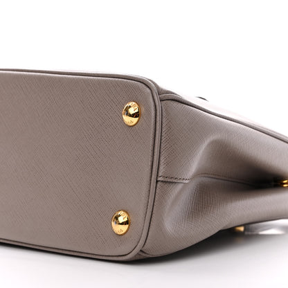 Prada Saffiano Small Galleria Double Zip Tote Argilla 10 of 29