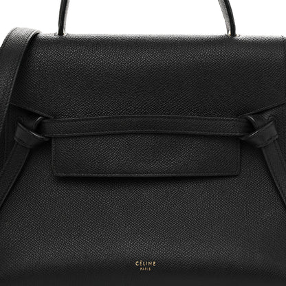 Celine Grained Calfskin Micro Belt Bag Black 7 of 9