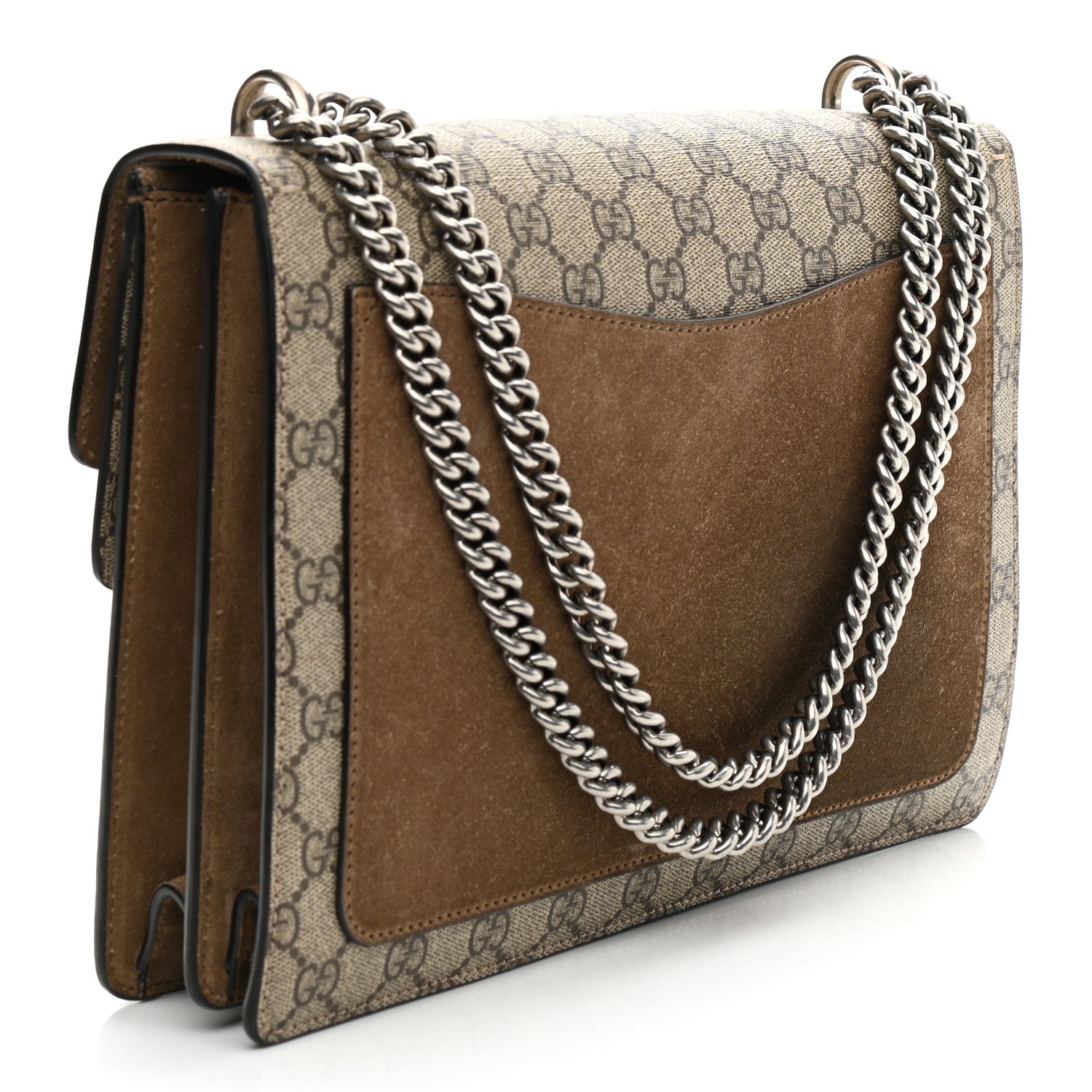 Gucci GG Supreme Monogram Medium Dionysus Shoulder Bag Taupe 3 of 10
