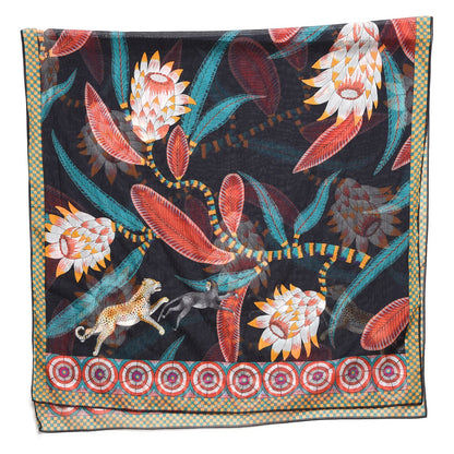 Hermes Cotton Printed Savana Dance Beach Pareo 3 of 5