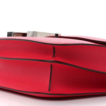 Hermes Epsom Shiny Alligator Lizard Constance 24 Rose Extreme Rose Poupre Etru Ombre 9 of 12