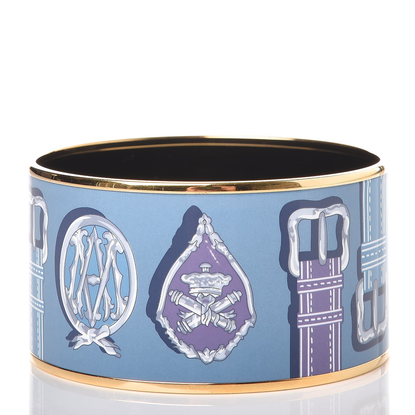 Enamel Printed Harnais Des Presidents Extra Wide Bracelet 65