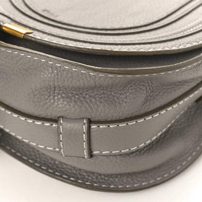 Chloe Calfskin Mini Marcie Round Crossbody Bag Cashmere Grey 8 of 8