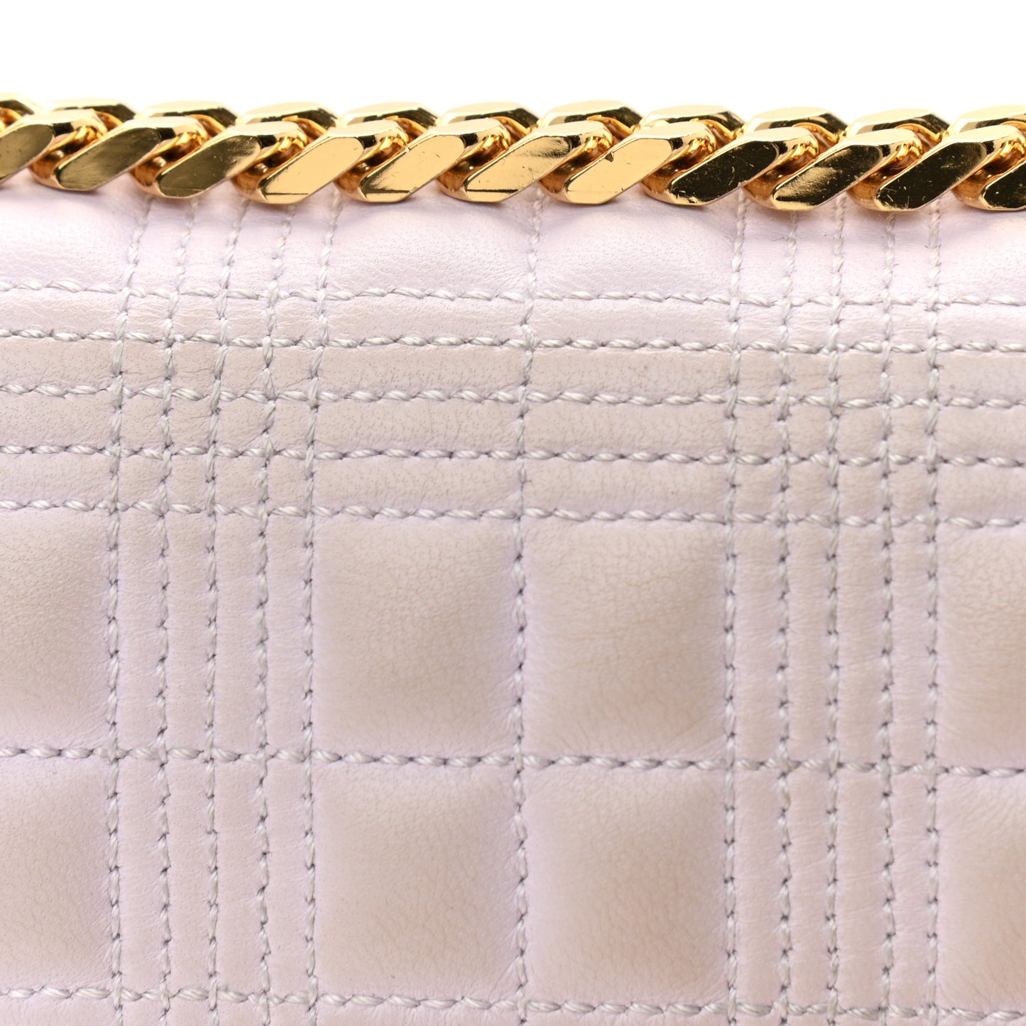 Lambskin Quilted Small Lola Bag Pale Thistle Soft Fawn