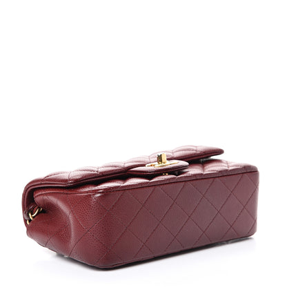 Chanel Caviar Quilted Mini Rectangular Flap Burgundy 3 of 11