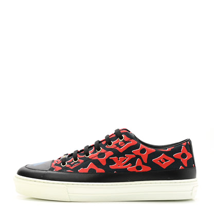 Louis Vuitton X UF Calfskin Tufted Monogram Stellar Sneakers 39.5 Black Red 1 of 11