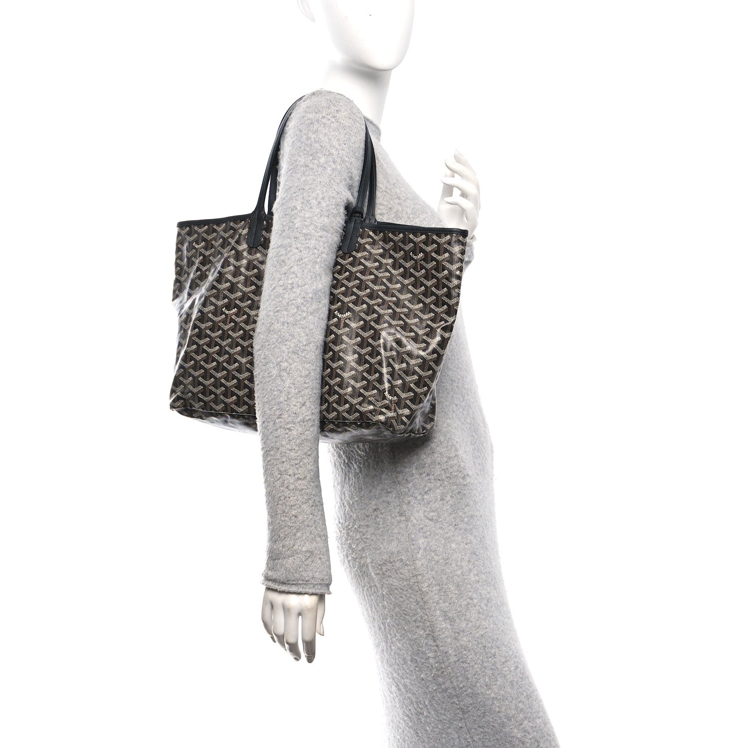 Goyard Goyardine Saint Louis PM Black 1803296 – FASHIONPHILE
