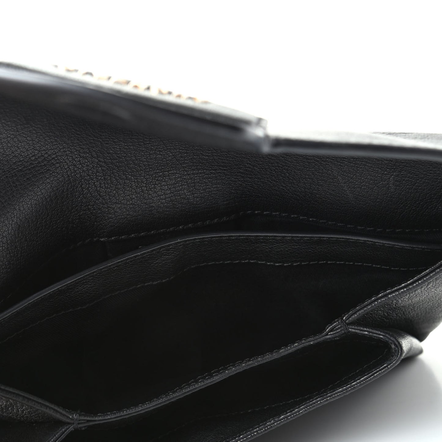 Sugar Goatskin Small Antigona Envelope Clutch Black