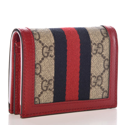 Gucci GG Supreme Monogram Queen Margaret Card Case Red 3 of 8