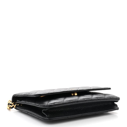 Chanel Caviar Quilted Wallet on Chain WOC Black 4 of 11
