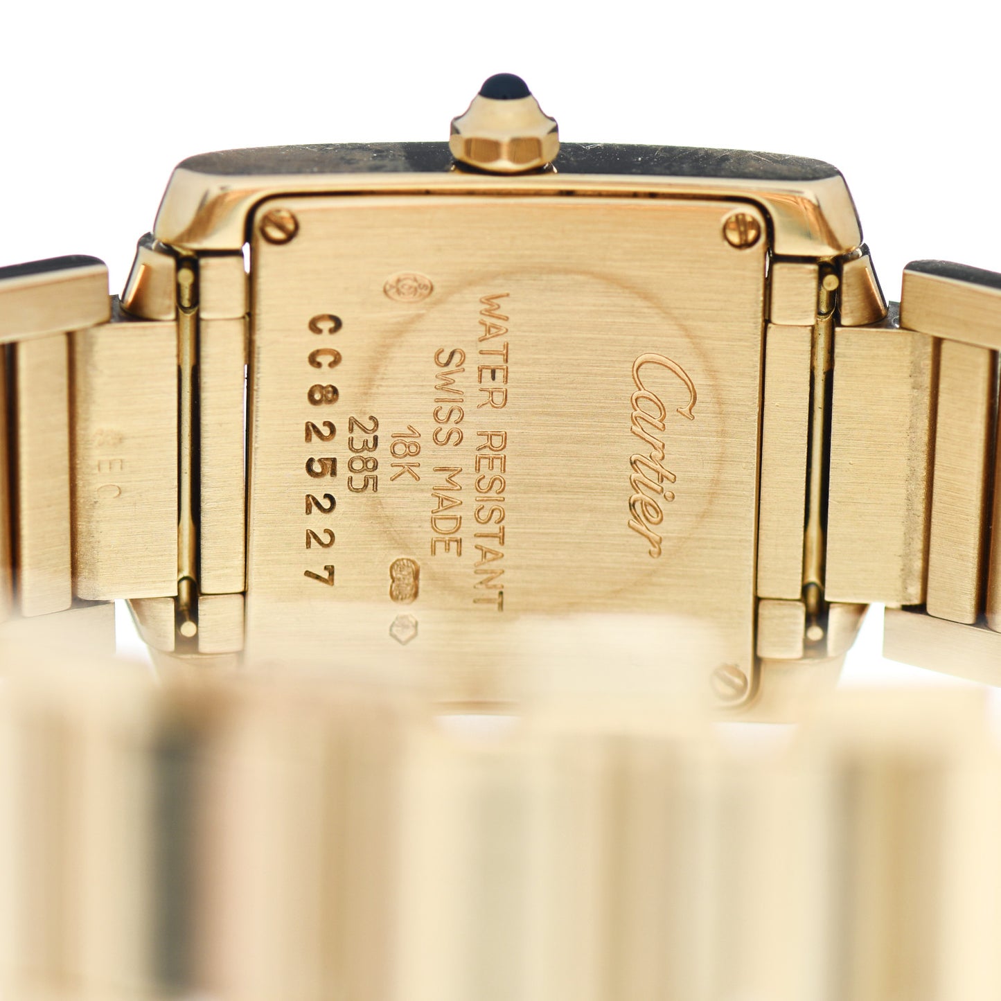 18K Yellow Gold 20mm Tank Francaise Quartz Watch