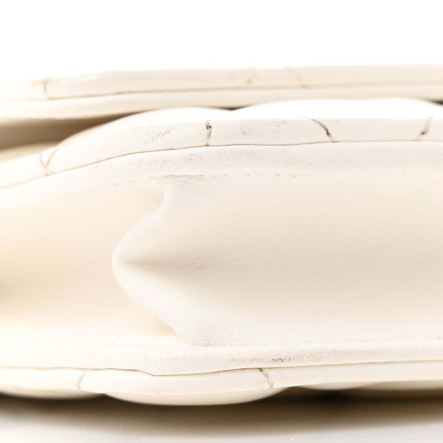 Chanel Lambskin Quilted Pillow Crush Wallet On Chain WOC White 10 of 13