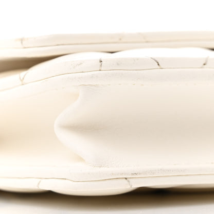 Chanel Lambskin Quilted Pillow Crush Wallet On Chain WOC White 10 of 13