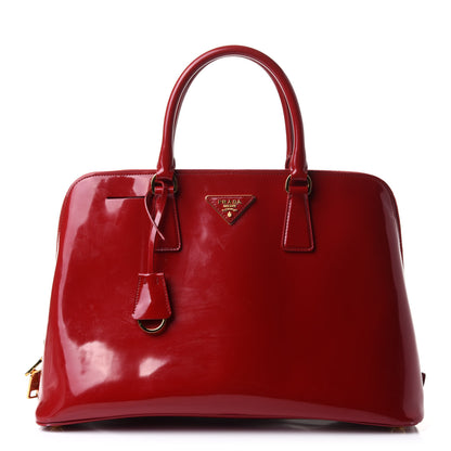 Prada Spazzolato Large Promenade Tote Rubino 1 of 13