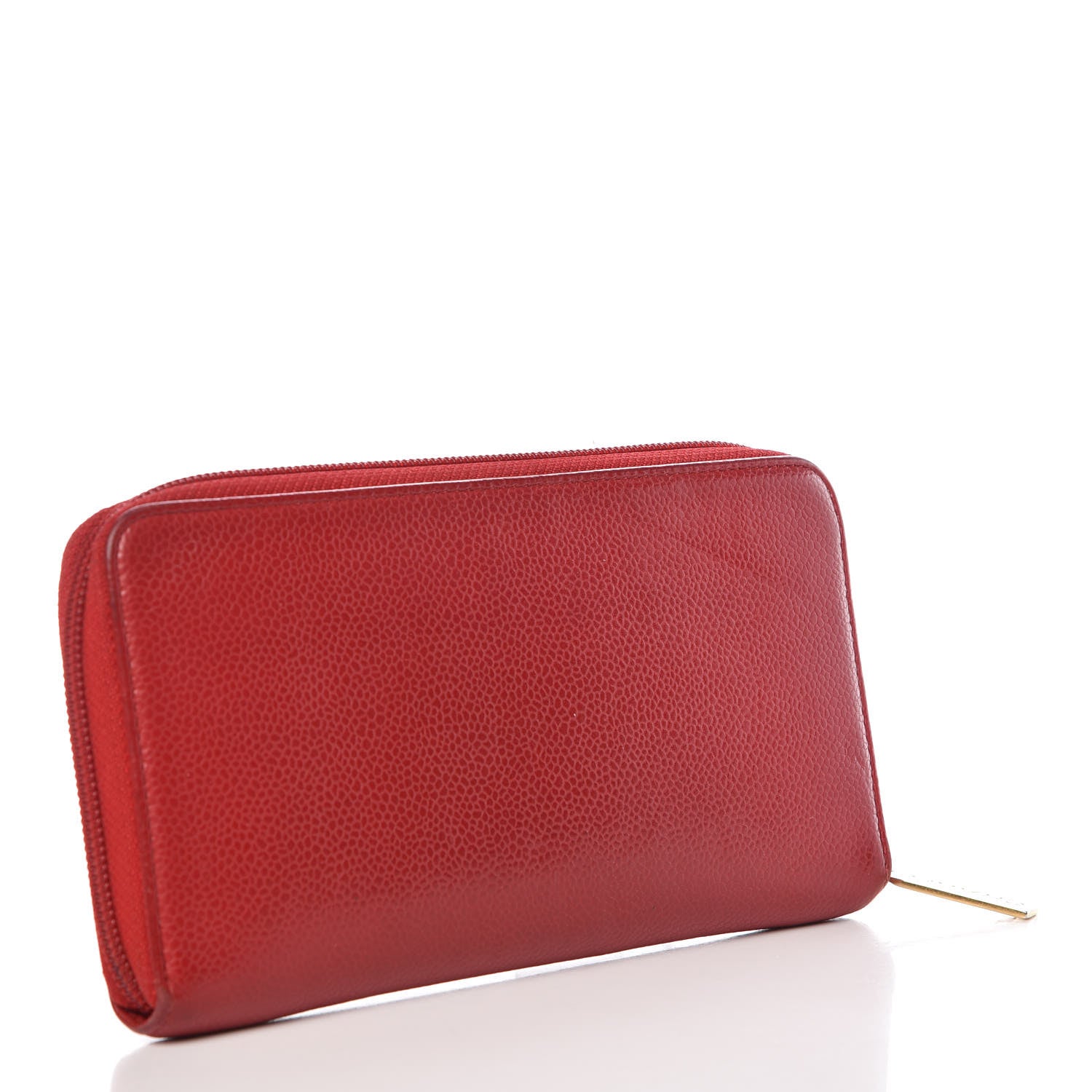 Chanel Caviar Large Timeless CC Zip Around Wallet Red 3 of 13