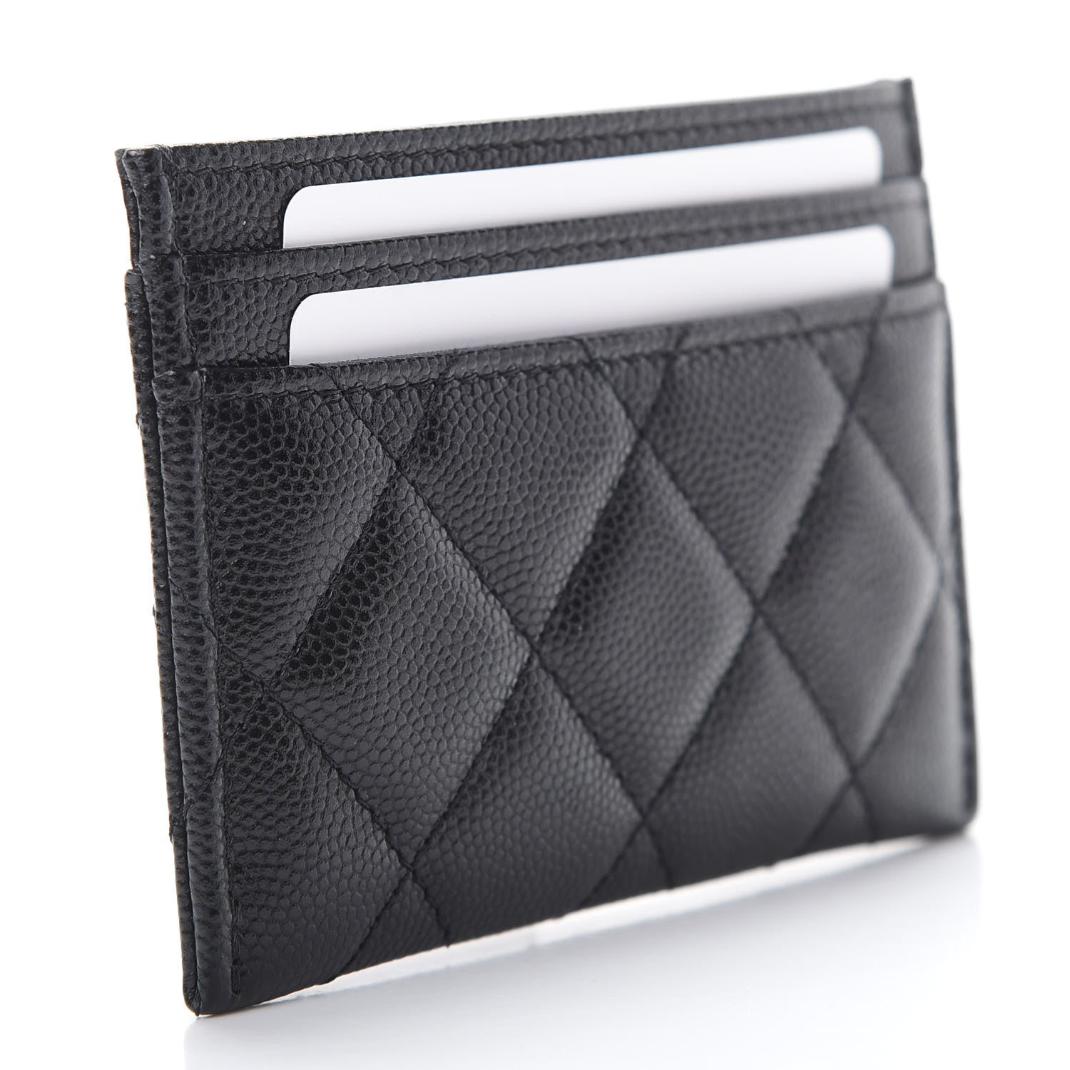 Chanel Caviar Quilted French New Wave Card Holder Black 3 of 9